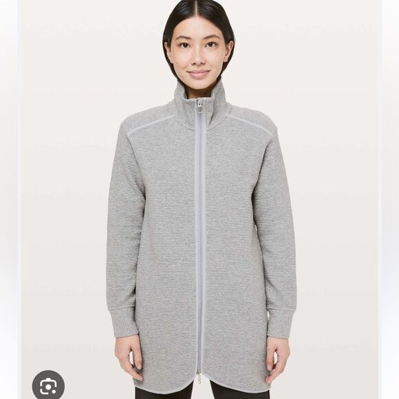 Lululemon on repeat jacket heather grey women’s 8 - Picture 1 of 9